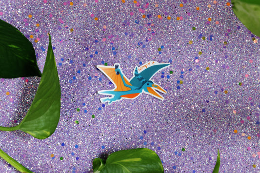 Petee the Pterodactyl | Matte Finish Die-Cut Sticker