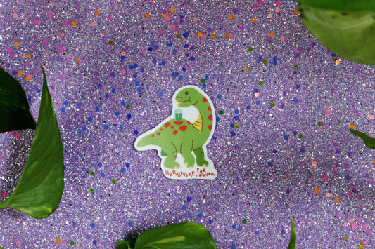 Die-Cut Sticker: Herb the Herbivore - Matte finish - 1ct