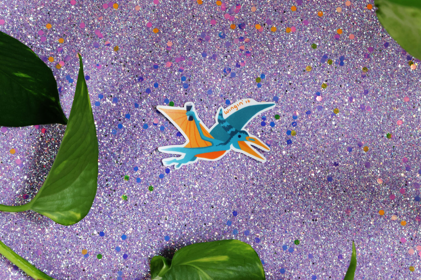Die-Cut Sticker: Petee the Pterodactyl - Matte finish - 1ct
