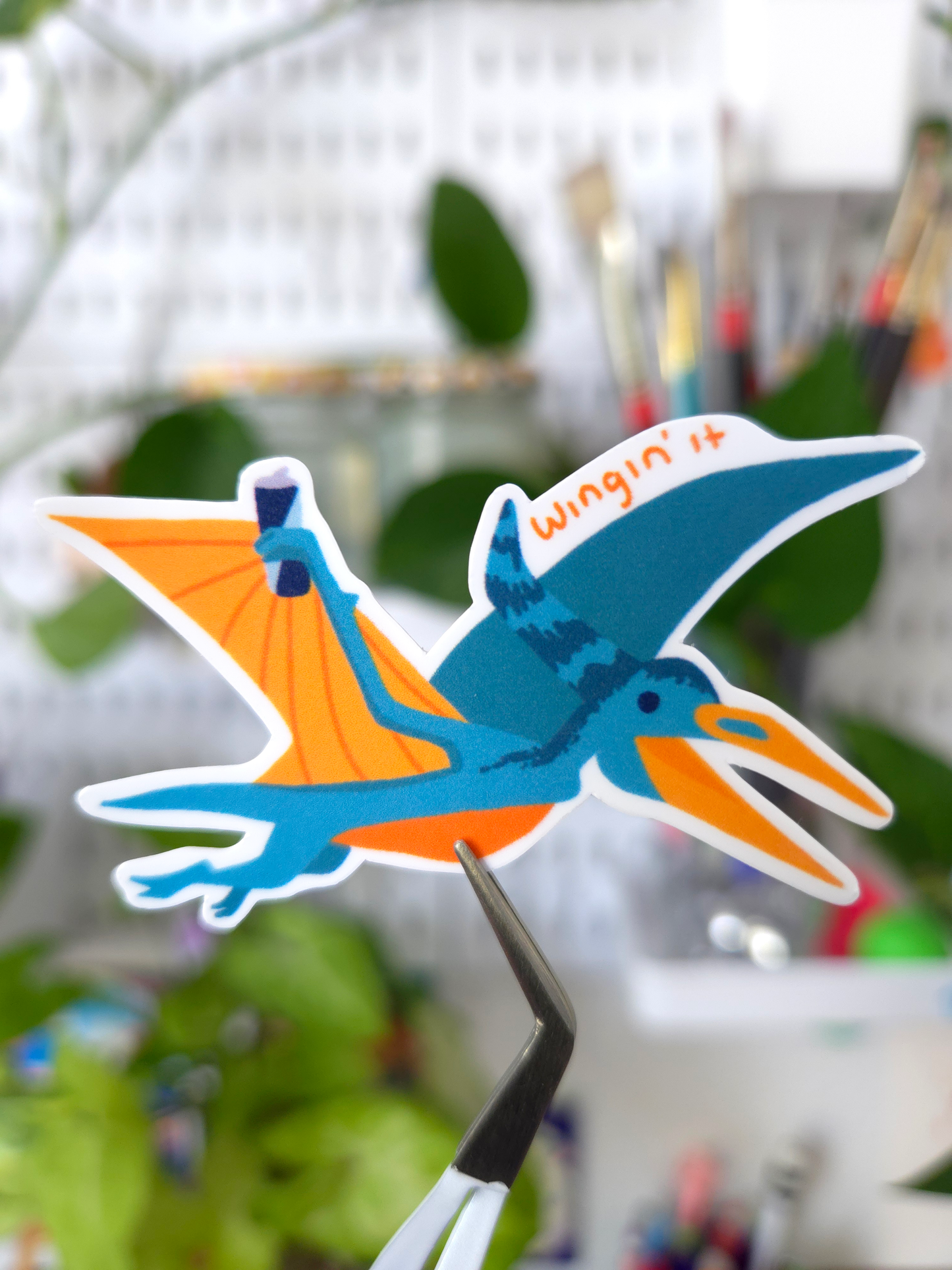 Die-Cut Sticker: Petee the Pterodactyl - Matte finish - 1ct