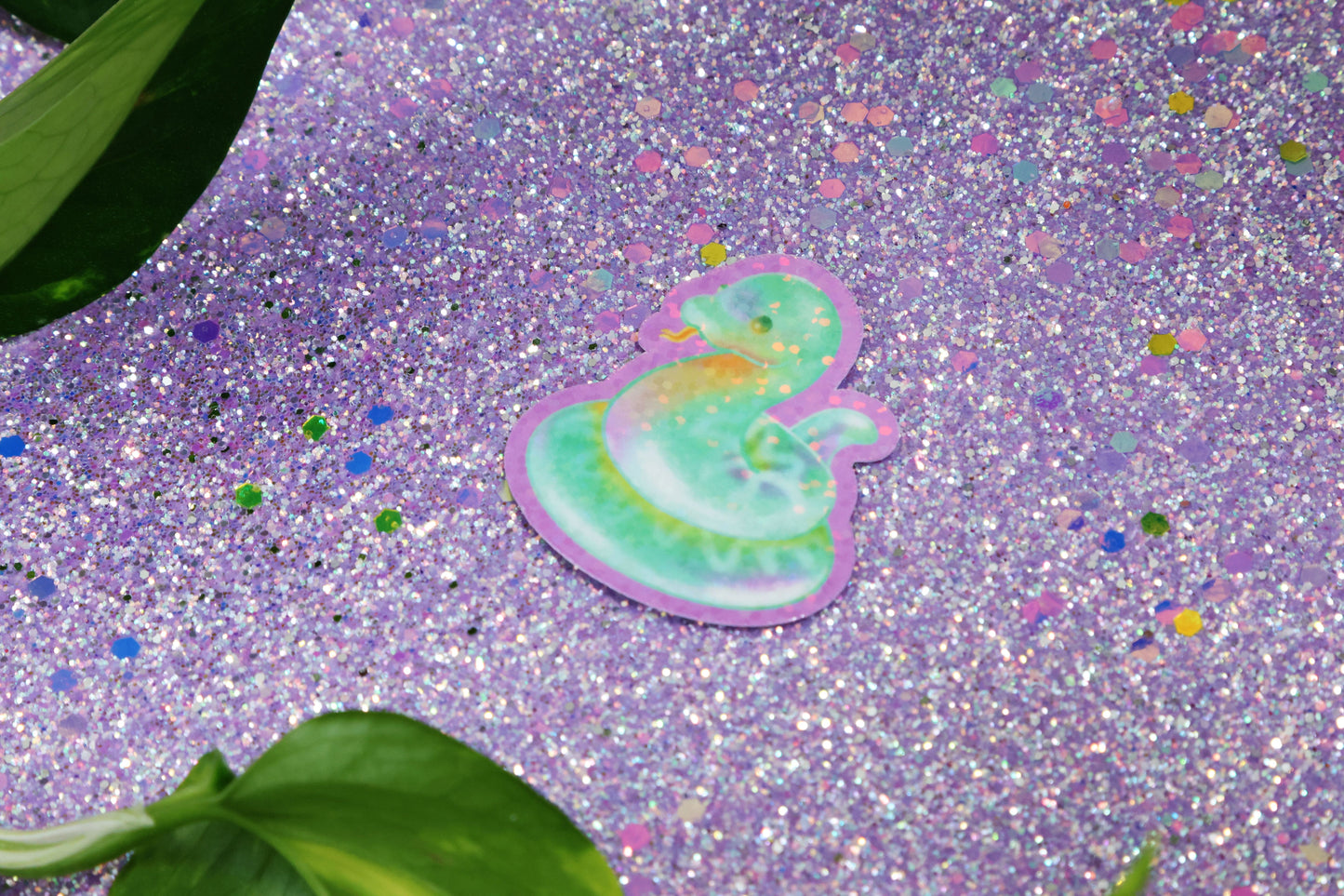Die-Cut Sticker: Jelly Snake- Shimmery finish - 1ct