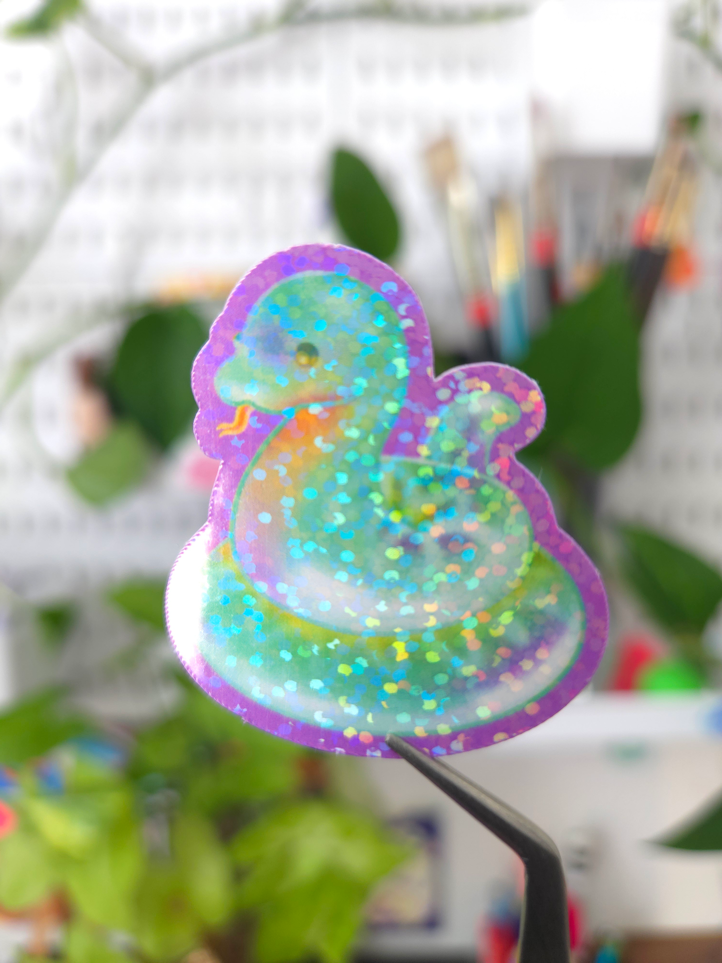 Die-Cut Sticker: Jelly Snake- Shimmery finish - 1ct
