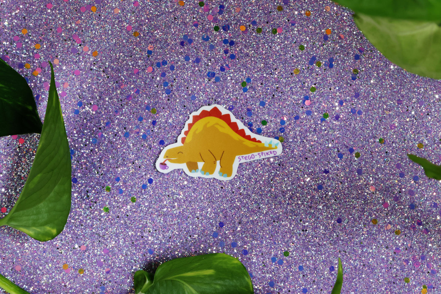 Die-Cut Sticker: Spike the Stegosaurus - Matte finish - 1ct