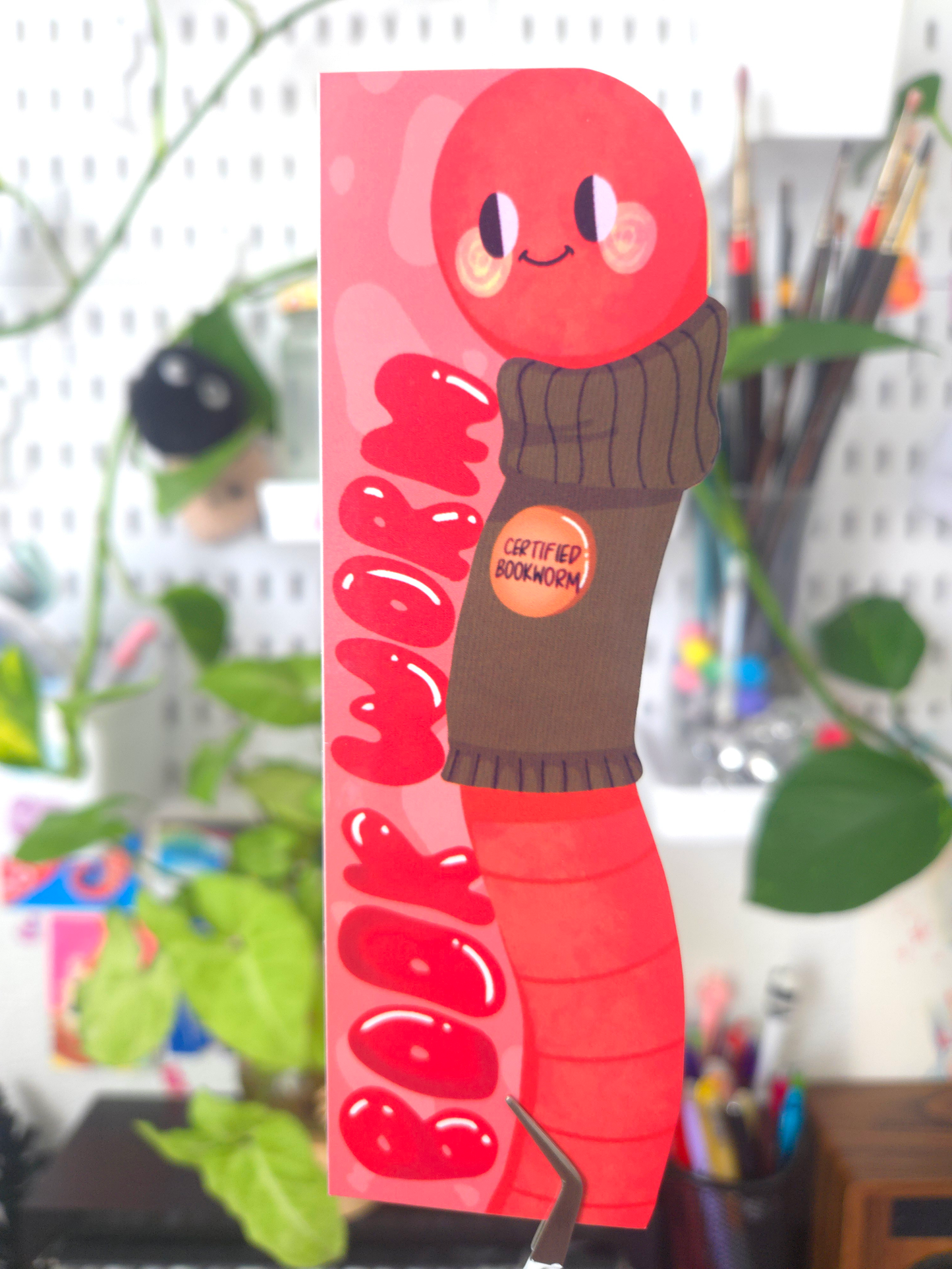 Certified Bookworm | Glossy Die-Cut Bookmark