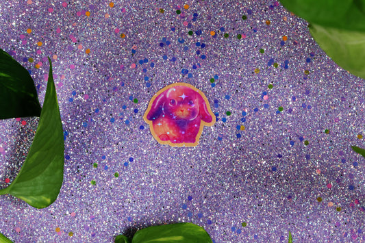 Die-Cut Sticker: Jelly Bun - Sparkly Gloss finish - 1ct