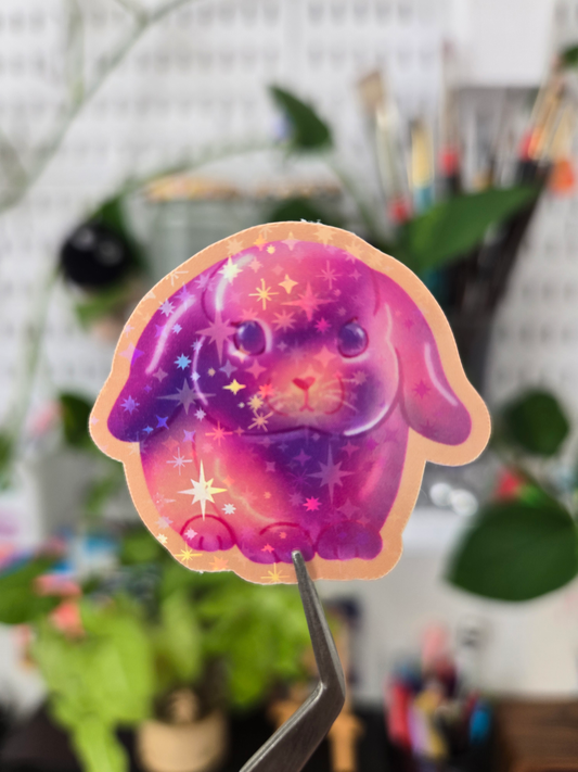 Die-Cut Sticker: Jelly Bun - Sparkly Gloss finish - 1ct