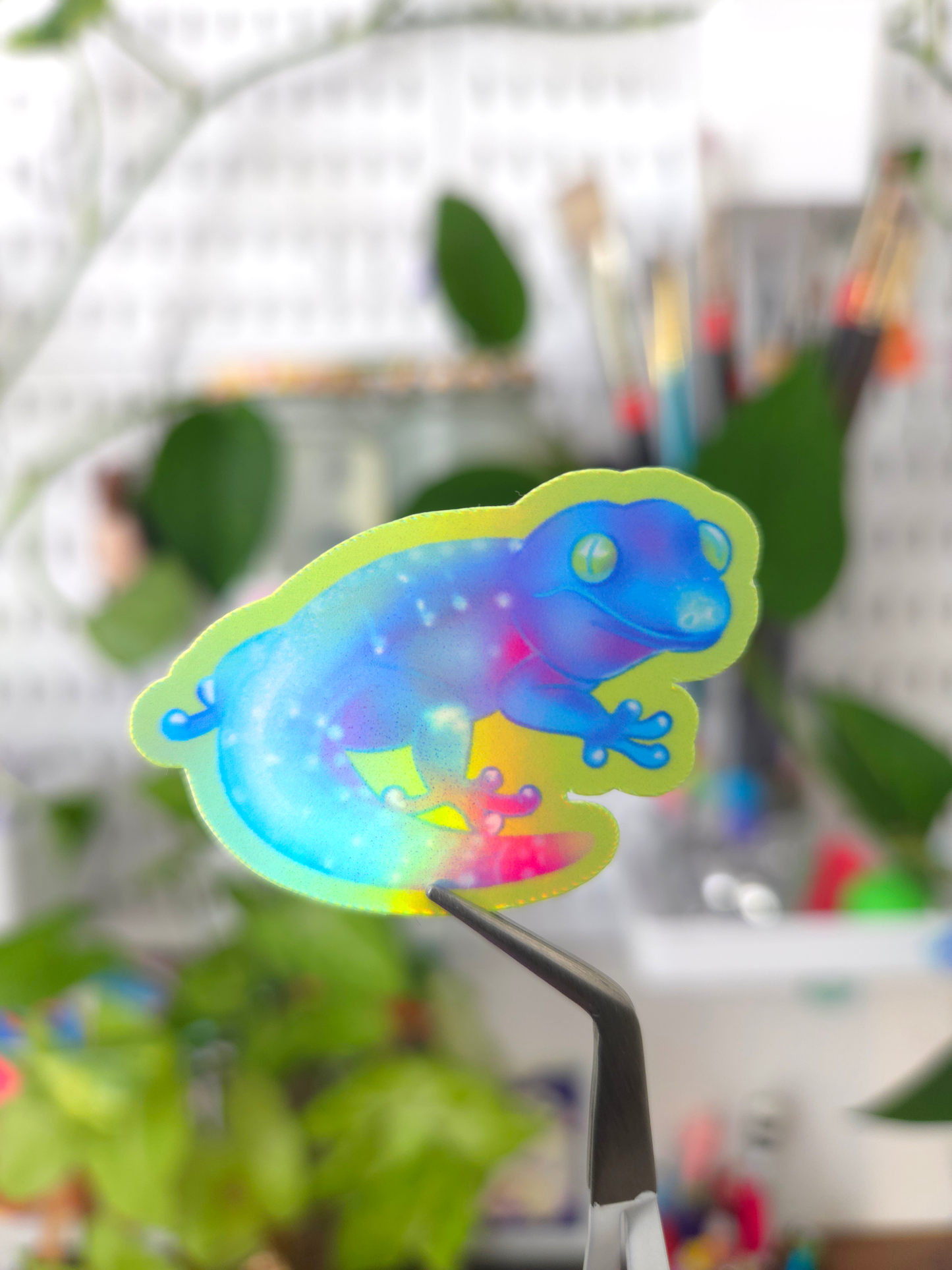 Die-Cut Sticker: Jelly Gecko- Glossy finish - 1ct